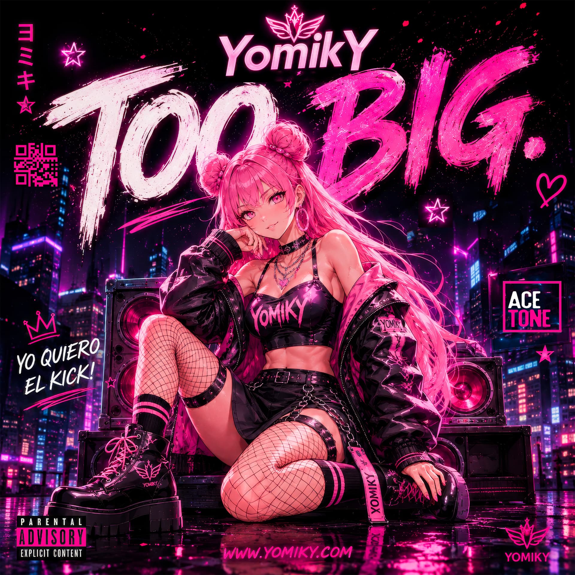 Copertina dell'album TOO BIG di YomikY — ACETONE RECORDS