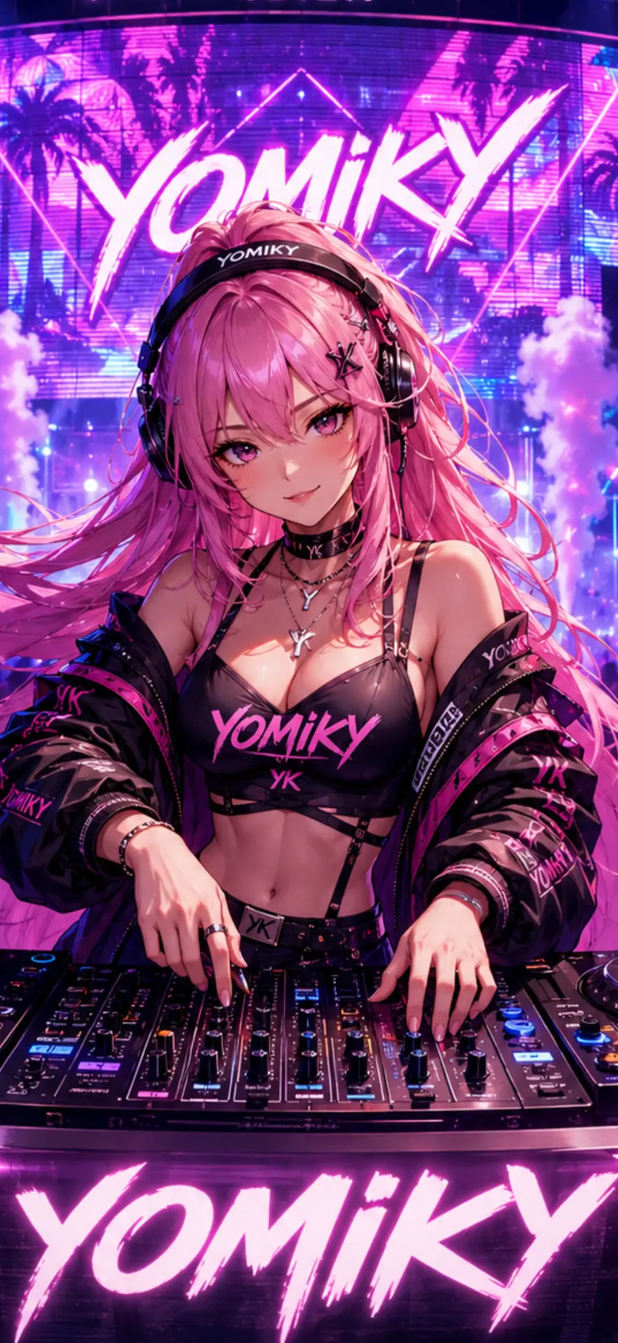 Wallpaper Yomiky DJ NEON
